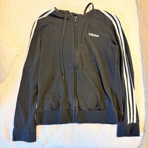 Adidas Black and White Track Jacket